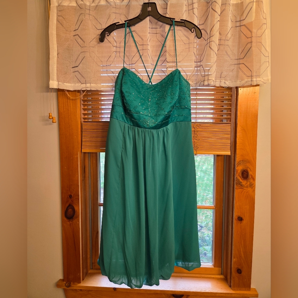 Sea Green Removable Strap Dress 18